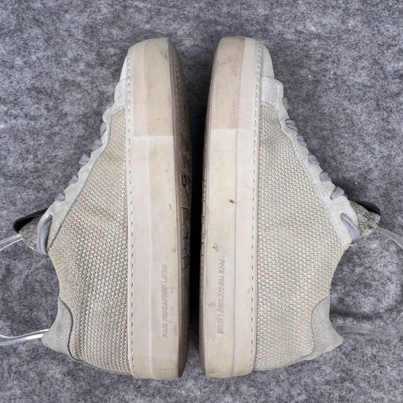 P448 Thea Fujy Platform Sneakers‎ Womens EU 35 Beige Suede Low Top Lace Up Shoes - Picture 5 of 10